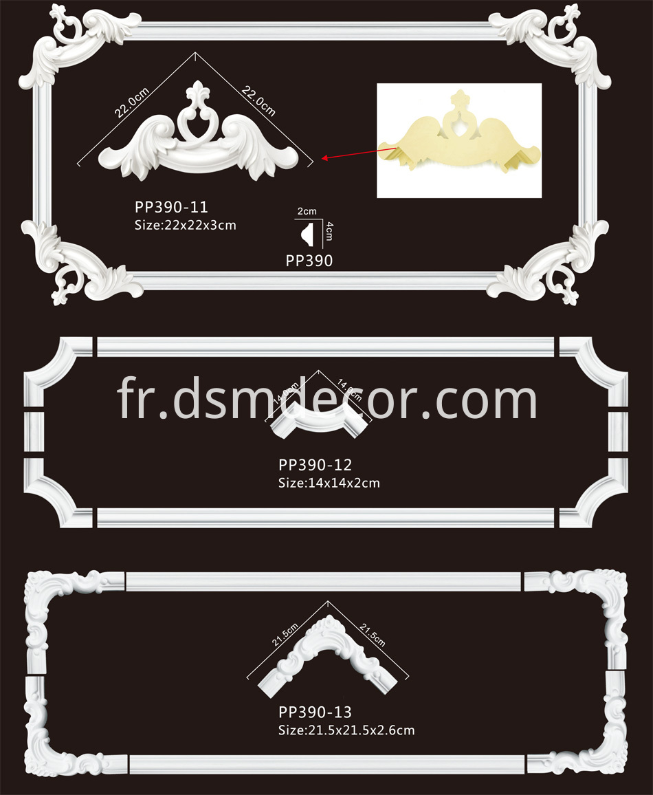 Coin de moulure de panneau Panel Molding Corner